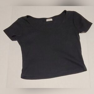 Ardene ~ XL Black Crop Top